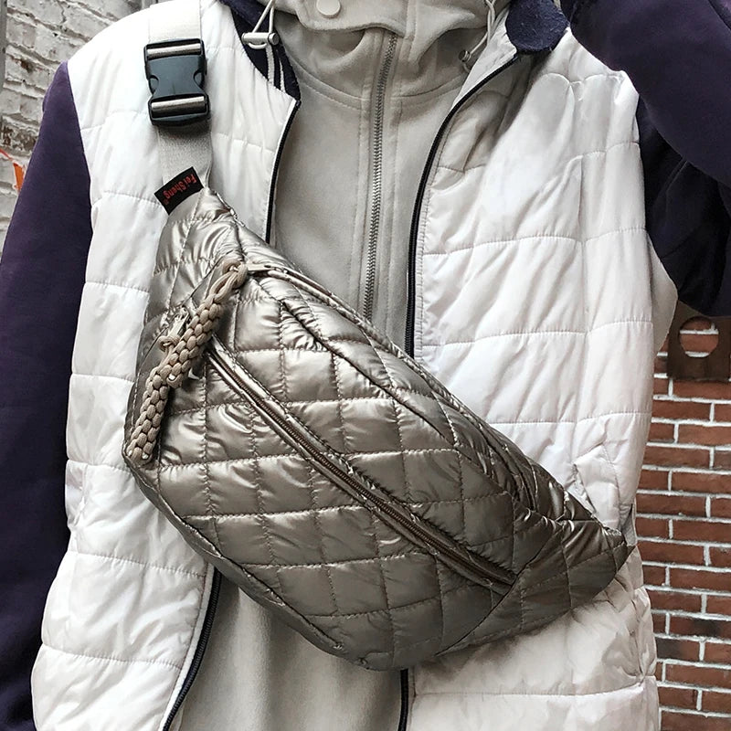 Bolsas de peito masculinas e femininas, bolsas de cintura, alças ajustáveis, bolsas crossbody casuais, adequadas para deslocamento diário