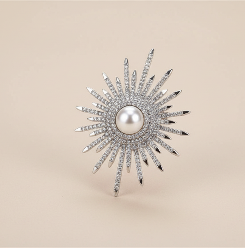 1pc lindo luxo girassol broche retro personalizado pino moda festa romântico jóias acessórios charme presente na moda único