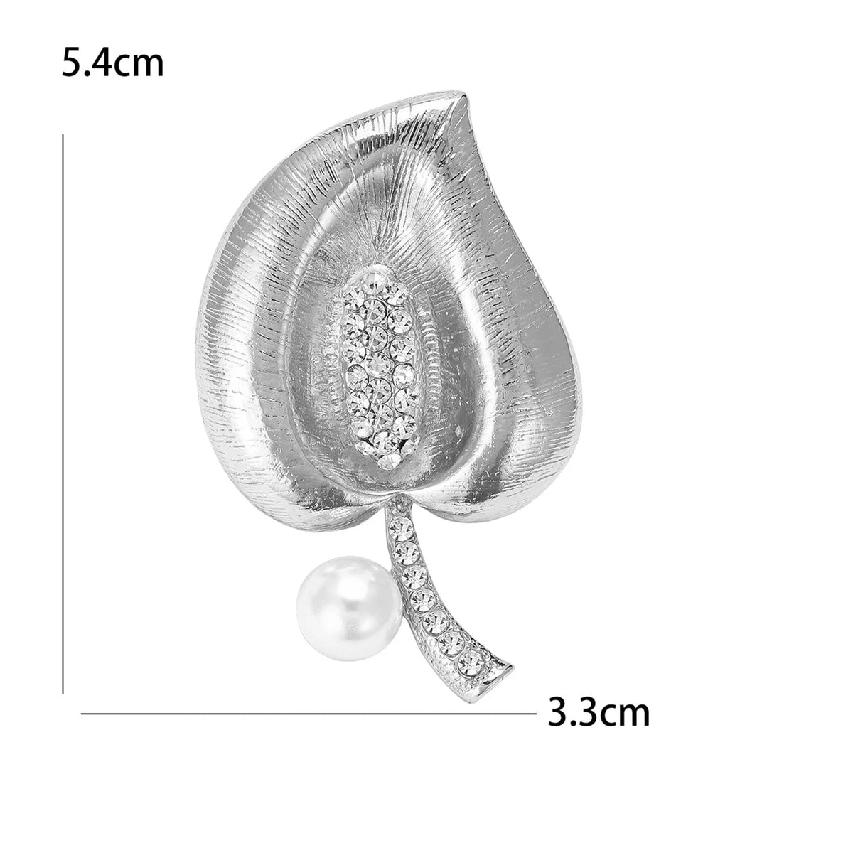 Broche Flores com Strass Elegante Feminino