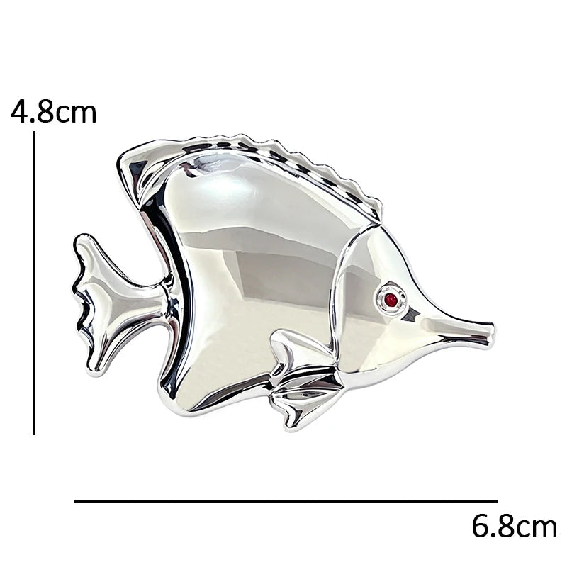 Broche Peixe com Strass Design Elegante Feminino