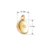 Trustdavis 925 prata esterlina moda feminina estrela foto medalhão pingente com duas fotos para mulheres masculino jóias presente ds4341