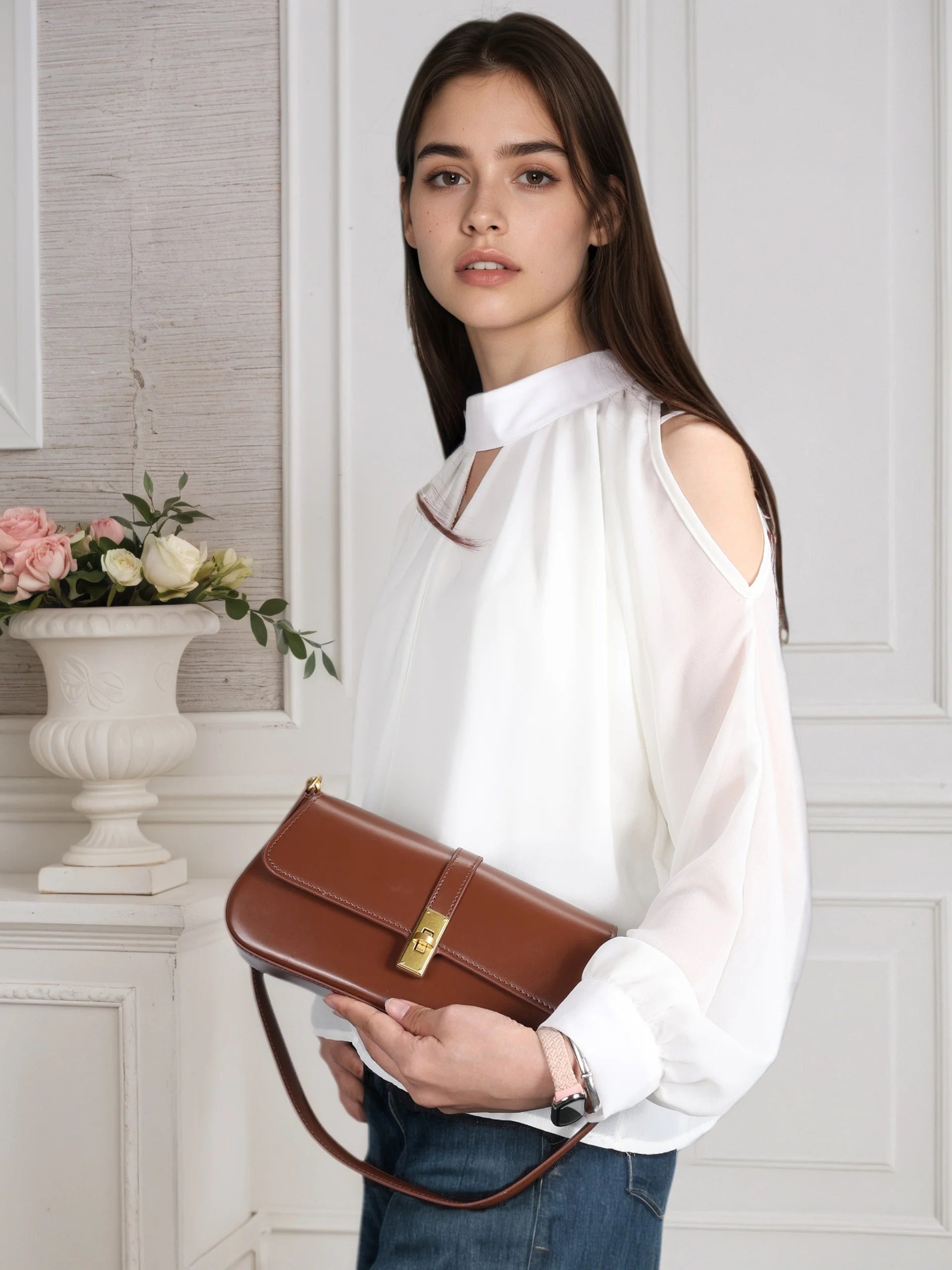 Bolsa de ombro feminina de couro de luxo designer de couro genuíno crossbody sacos quadrados de alta qualidade moda feminina bolsa