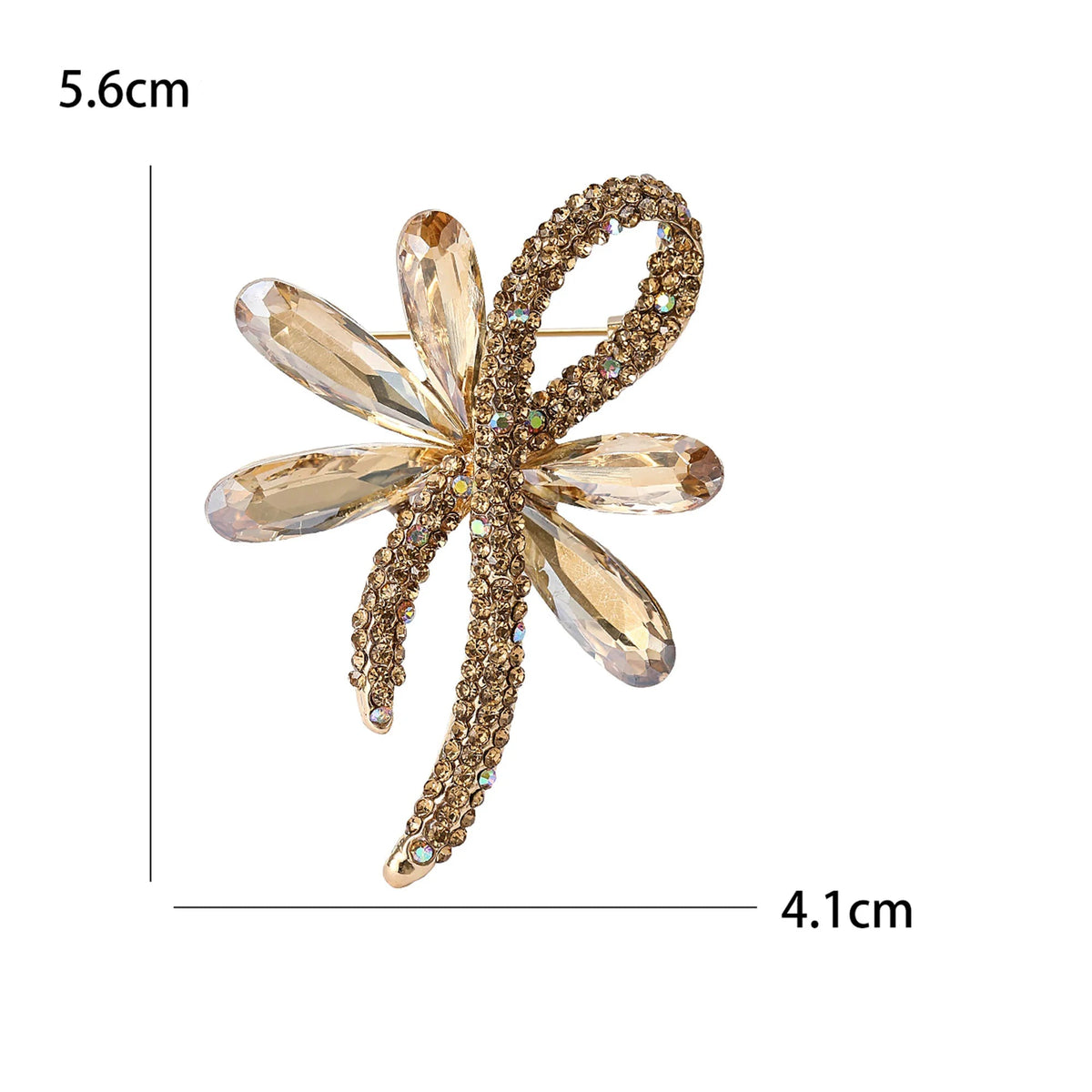 Broche Laço com Strass Design Elegante Feminino