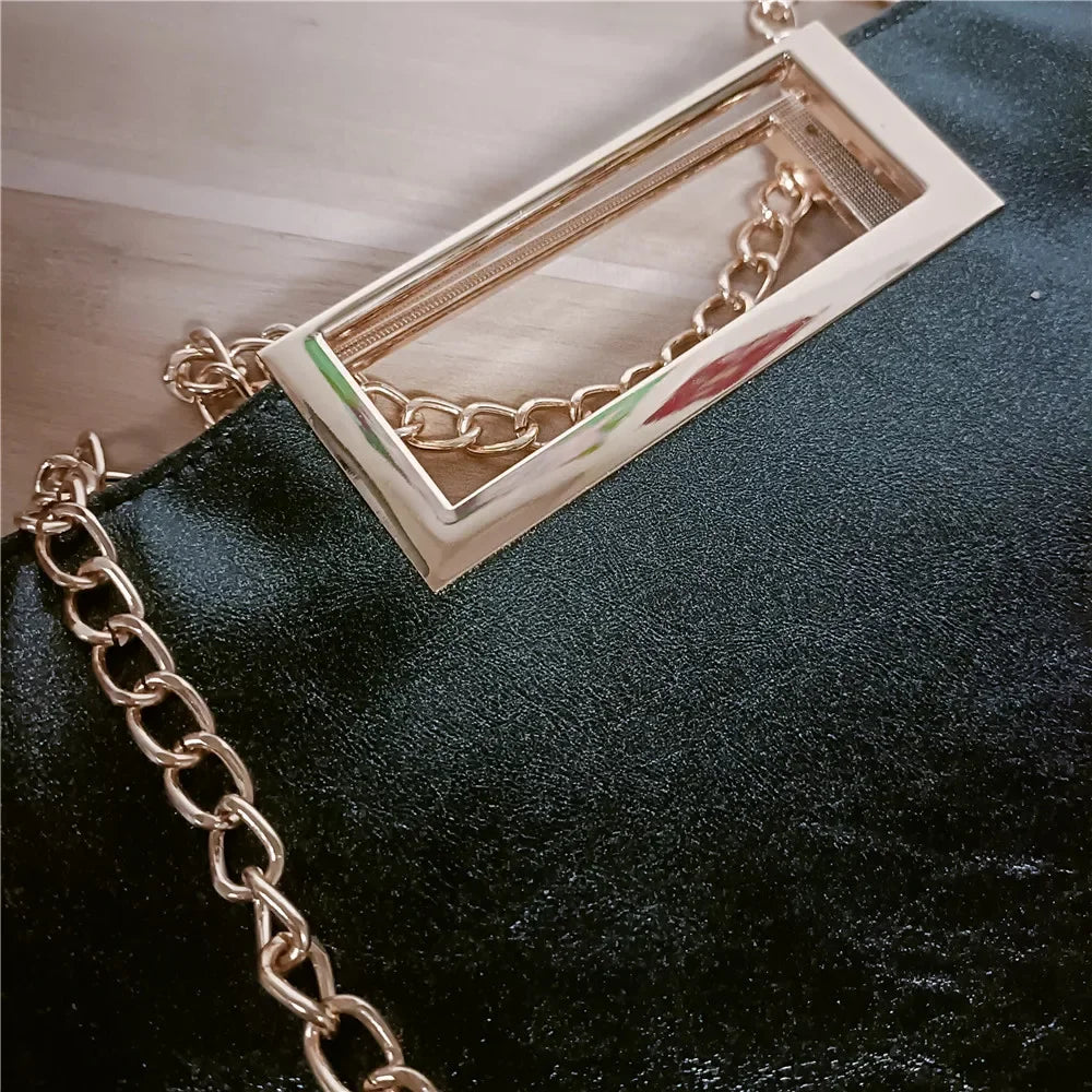 Bolsa de ombro elegante em couro PU para mulheres, bolsas crossbody elegantes, bolsas femininas, moda escritório, Y2k