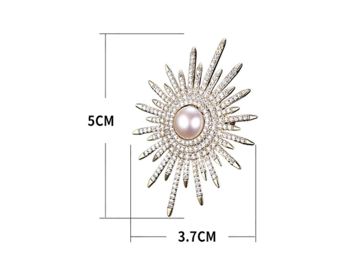 1pc lindo luxo girassol broche retro personalizado pino moda festa romântico jóias acessórios charme presente na moda único