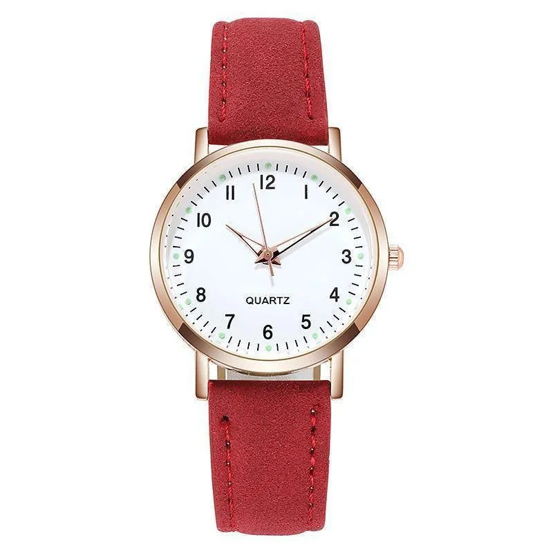 Senhoras diamante-cravejado luminoso retro feminino relógio de couro cinto relógio de quartzo feminino simplicidade decoração casual relógios de pulso