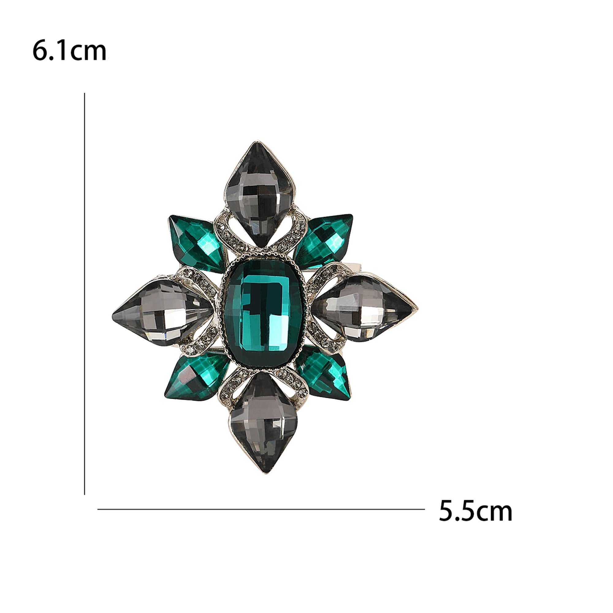 Broches barroco vintage para mulheres, crachá redondo, jóias strass, acessórios para festa de escritório, presentes amigos, unissex