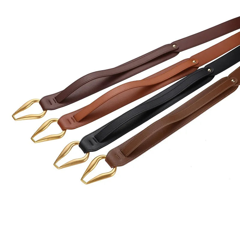Cinto mulher para vestido marca de couro luxo designer feminino terno outerwear ocidental elegante cinto para camisola feminina acessórios