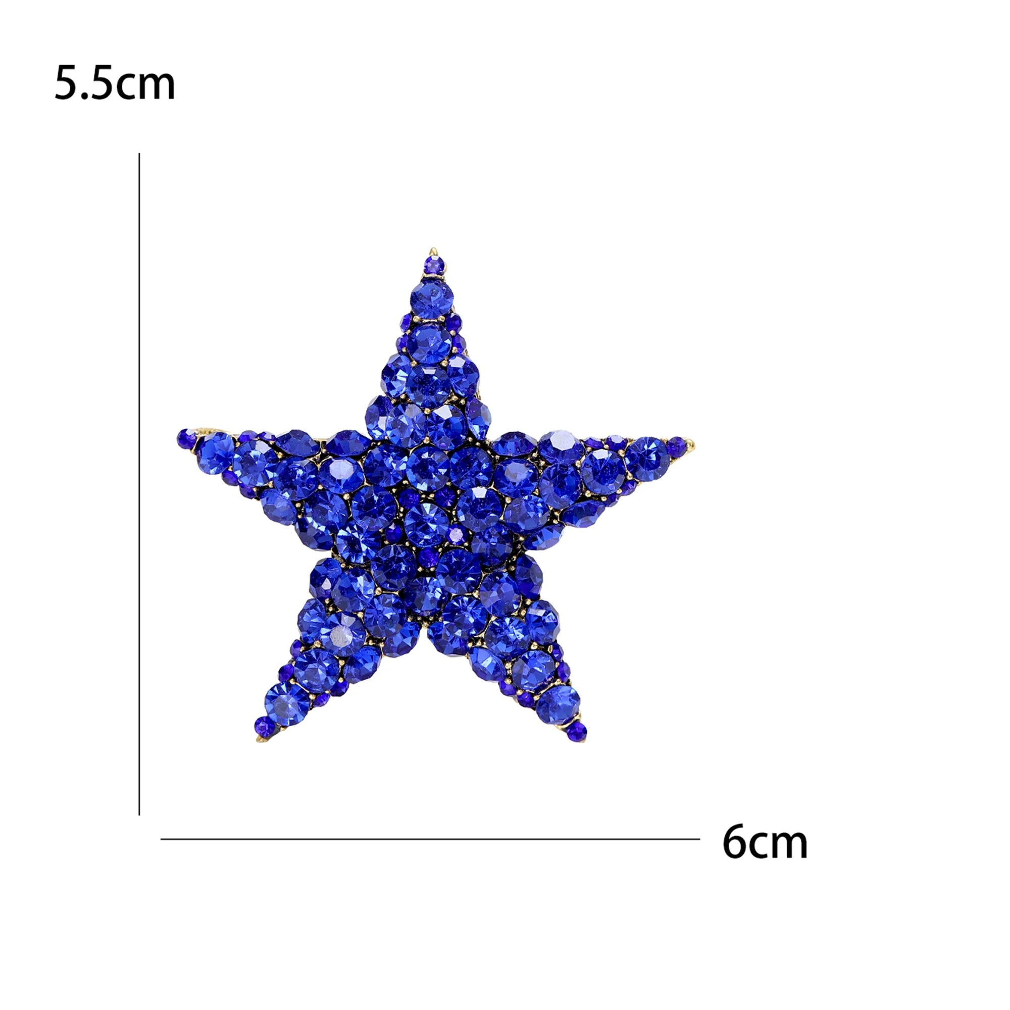 Alfinetes de estrela de tiro com borla para mulheres unissex strass estrela broches escritório festa amigo presentes acessórios de joias