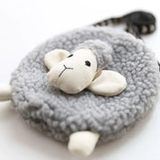 Sheep Shape Crossbody Bag para meninas, Mini Coin Purse, Carteira bonito para crianças, Plush Soft Sweet Purses, Organizador da criança