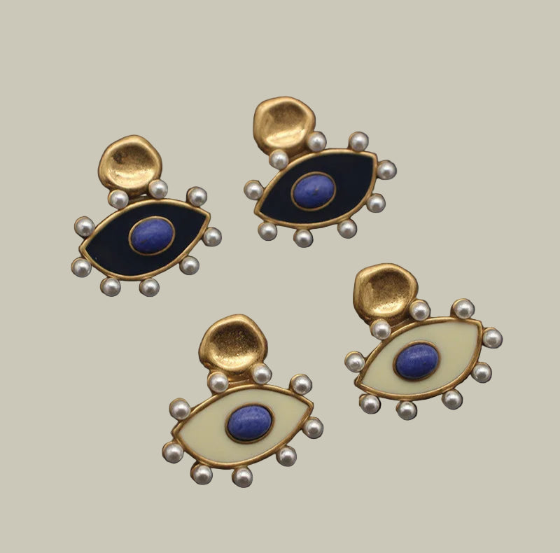 Mm retro olho brincos para legal feminino meninas 2023 tátil de alta qualidade na moda punk designer jóias vintage pérola vintage