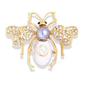 Skeds clássico vintage grande strass abelha broches pinos para mulheres luxo cristal inseto jóias terno roupas broche pino emblemas