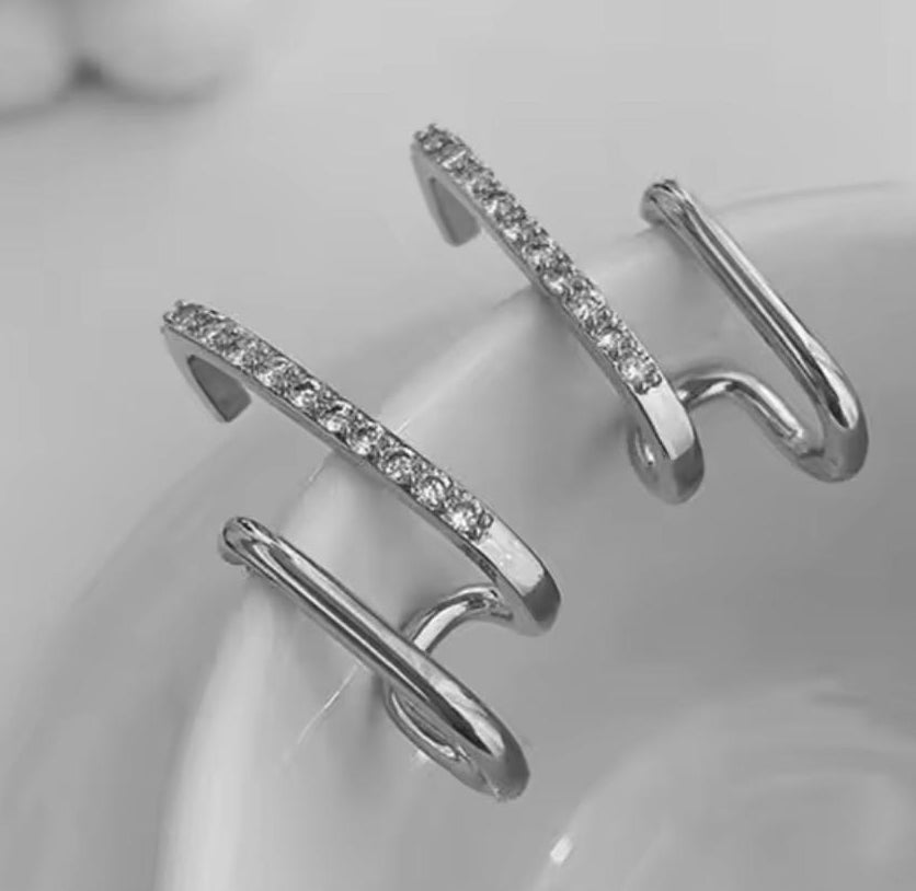 Brincos com Cristais em Design Irregular