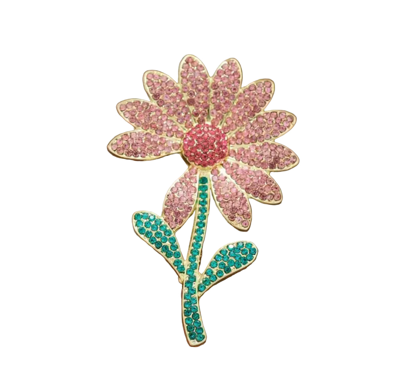 Broche Margarida com Zircônia Brilhante para Mulheres