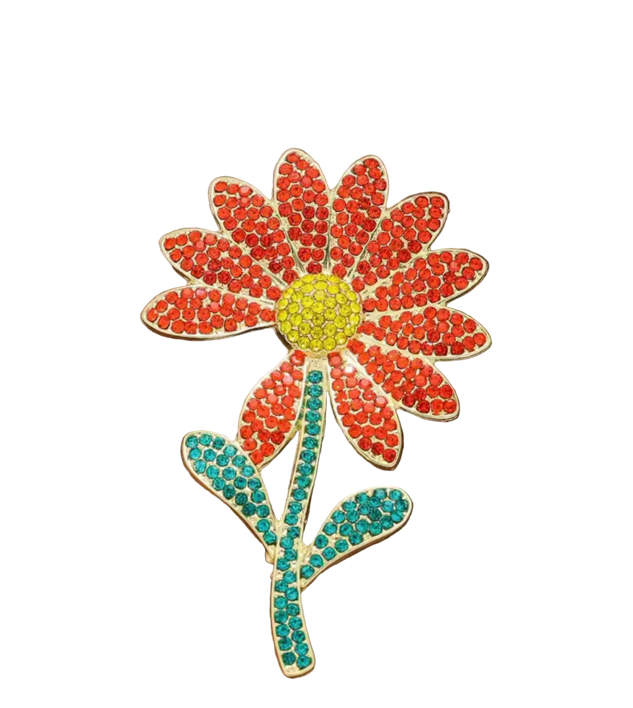 Broche Margarida com Zircônia Brilhante para Mulheres