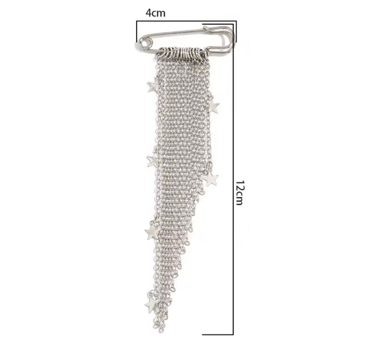 Broche Luxo Correntes Cascata Elegante