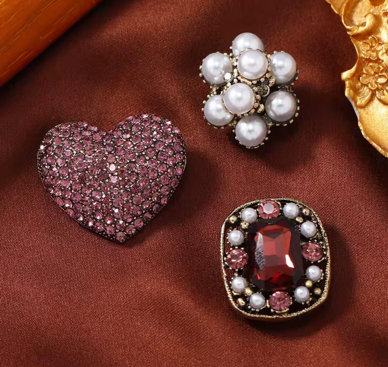 Trio de Broches Vintage
