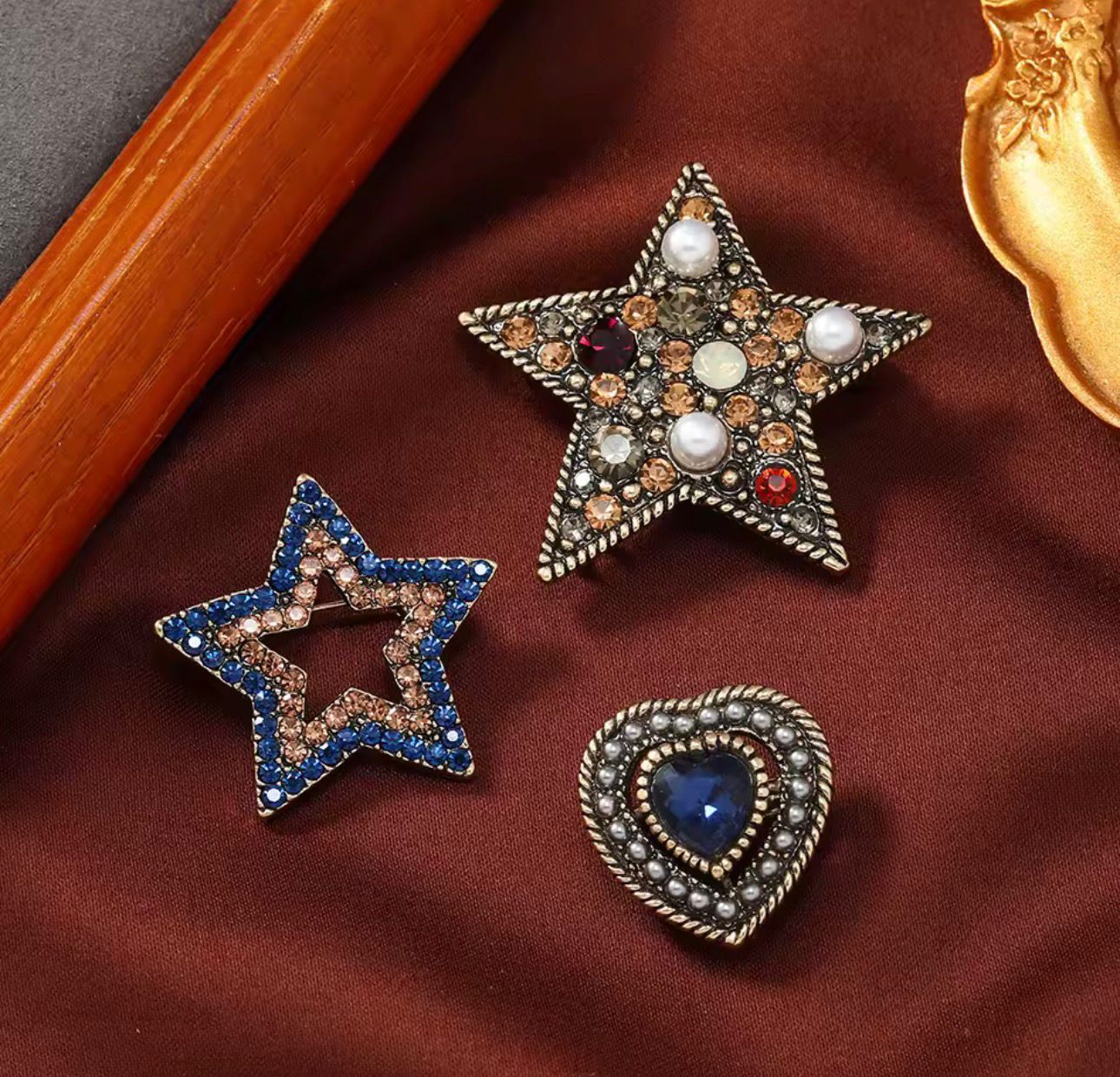 Trio de Broches Vintage