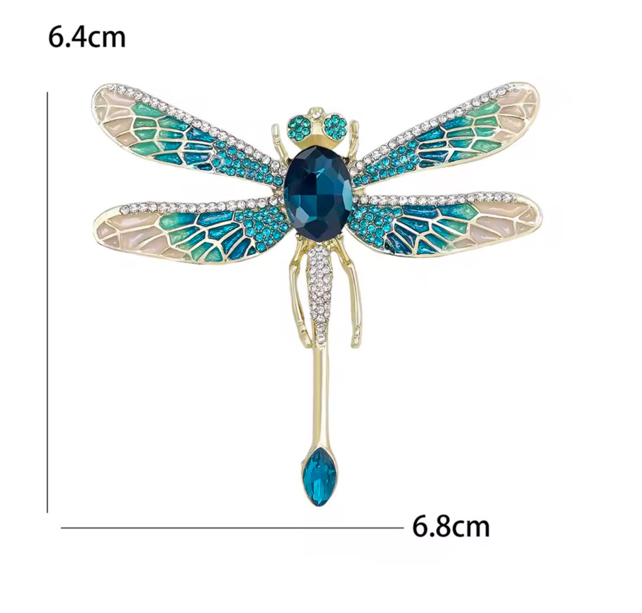 Broche Libélula Clássica Elegante