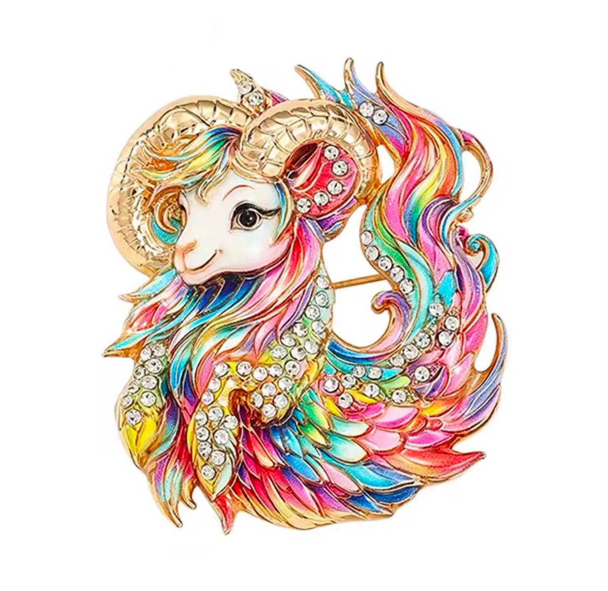 Broche Zodíaco com Strass