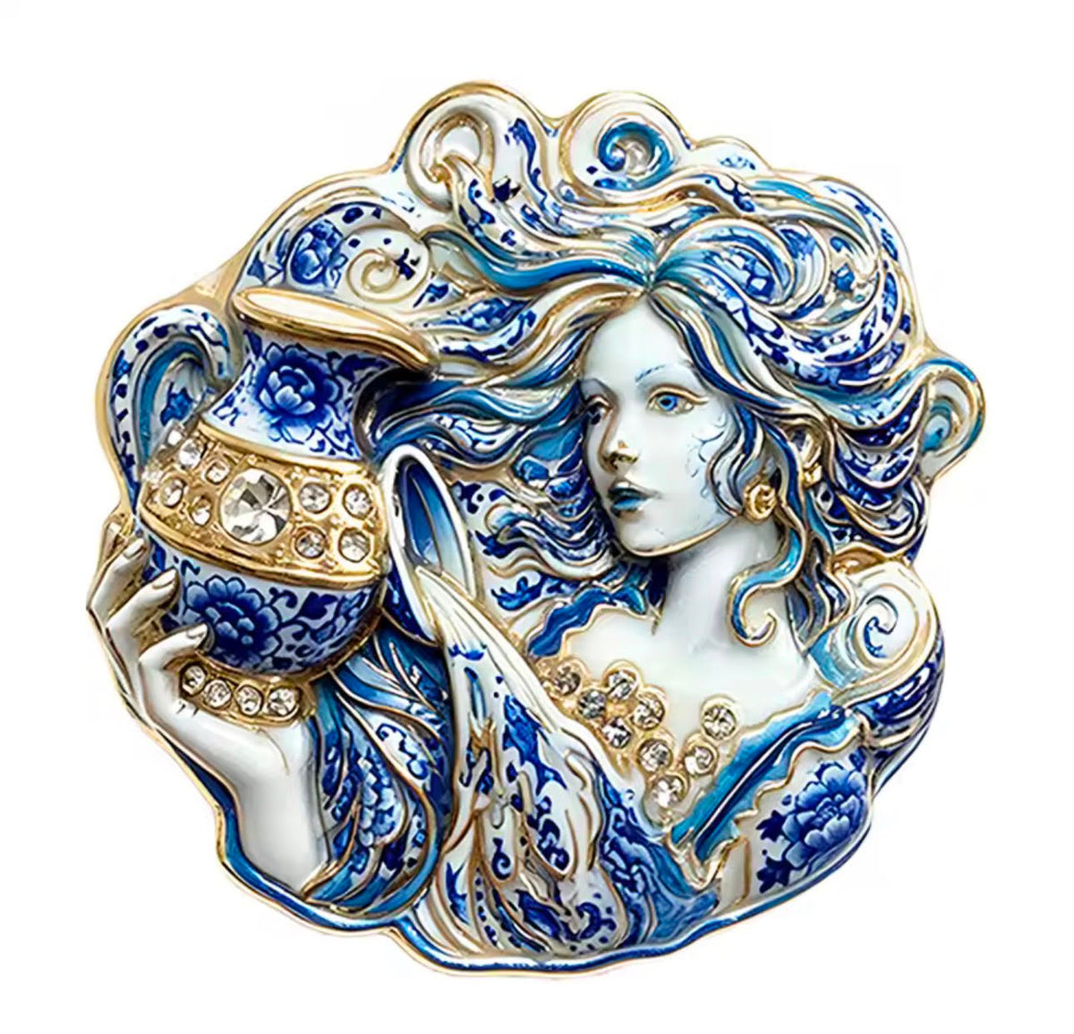 Broche Zodíaco com Strass