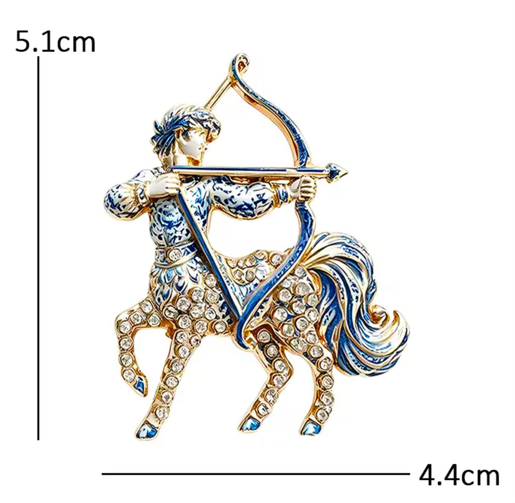Broche Zodíaco com Strass