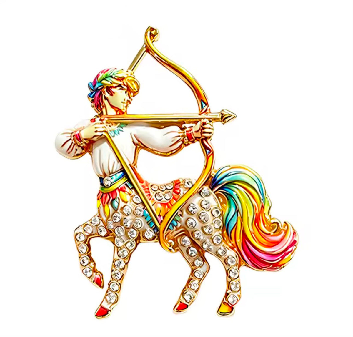 Broche Zodíaco com Strass