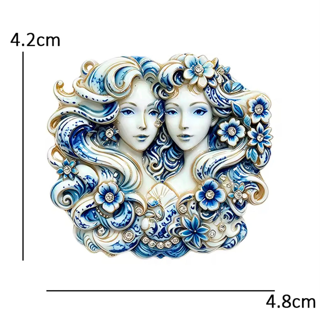 Broche Zodíaco com Strass