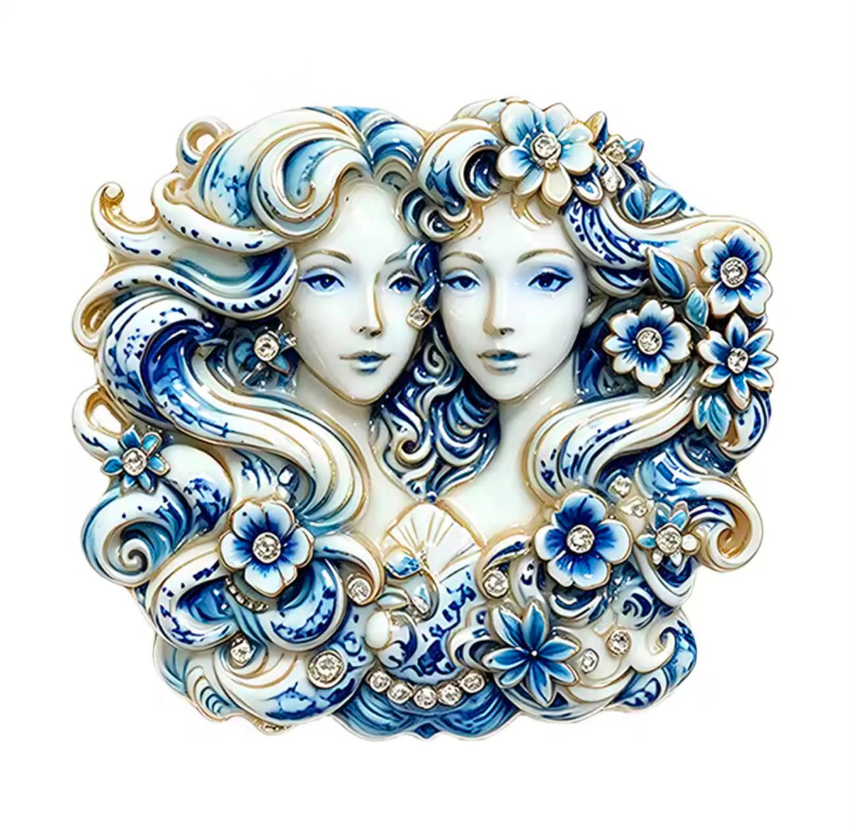 Broche Zodíaco com Strass