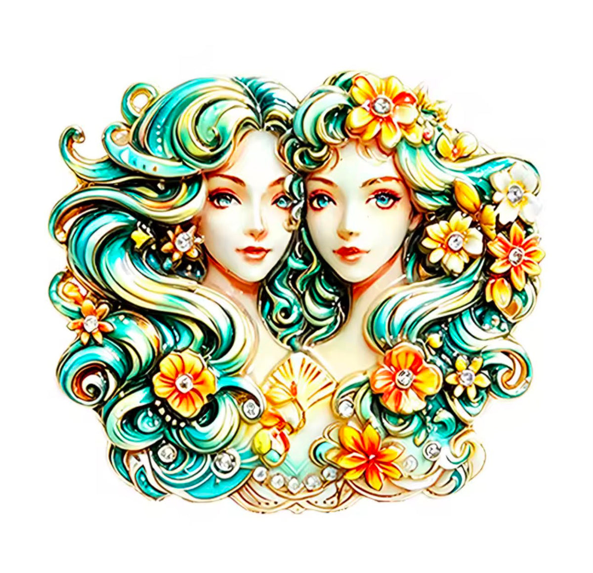 Broche Zodíaco com Strass