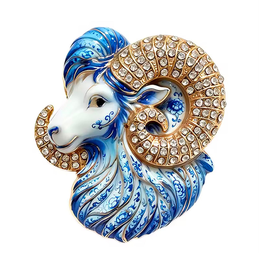 Broche Zodíaco com Strass