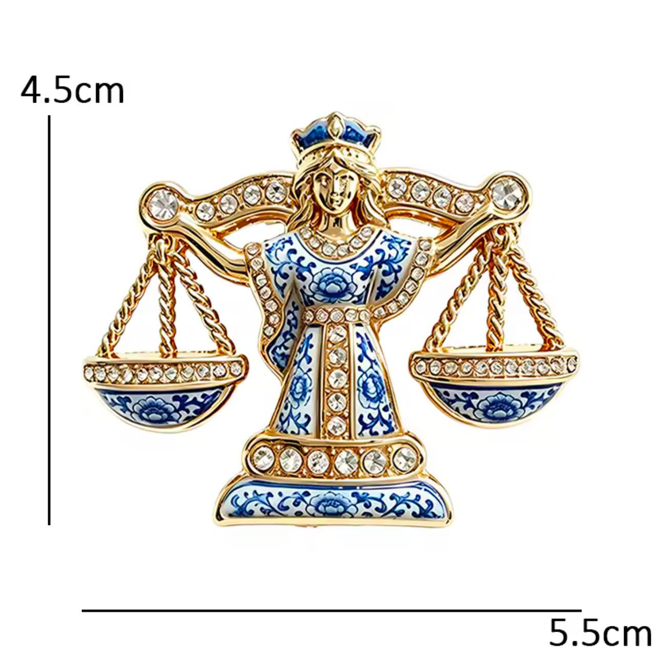 Broche Zodíaco com Strass