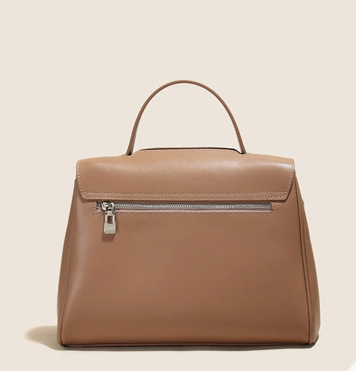Bolsa de Couro Feminina de Luxo com Grande Capacidade