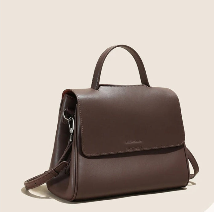 Bolsa de Couro Feminina de Luxo com Grande Capacidade