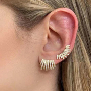 Brincos Pavê Luxuosos com Zircônia