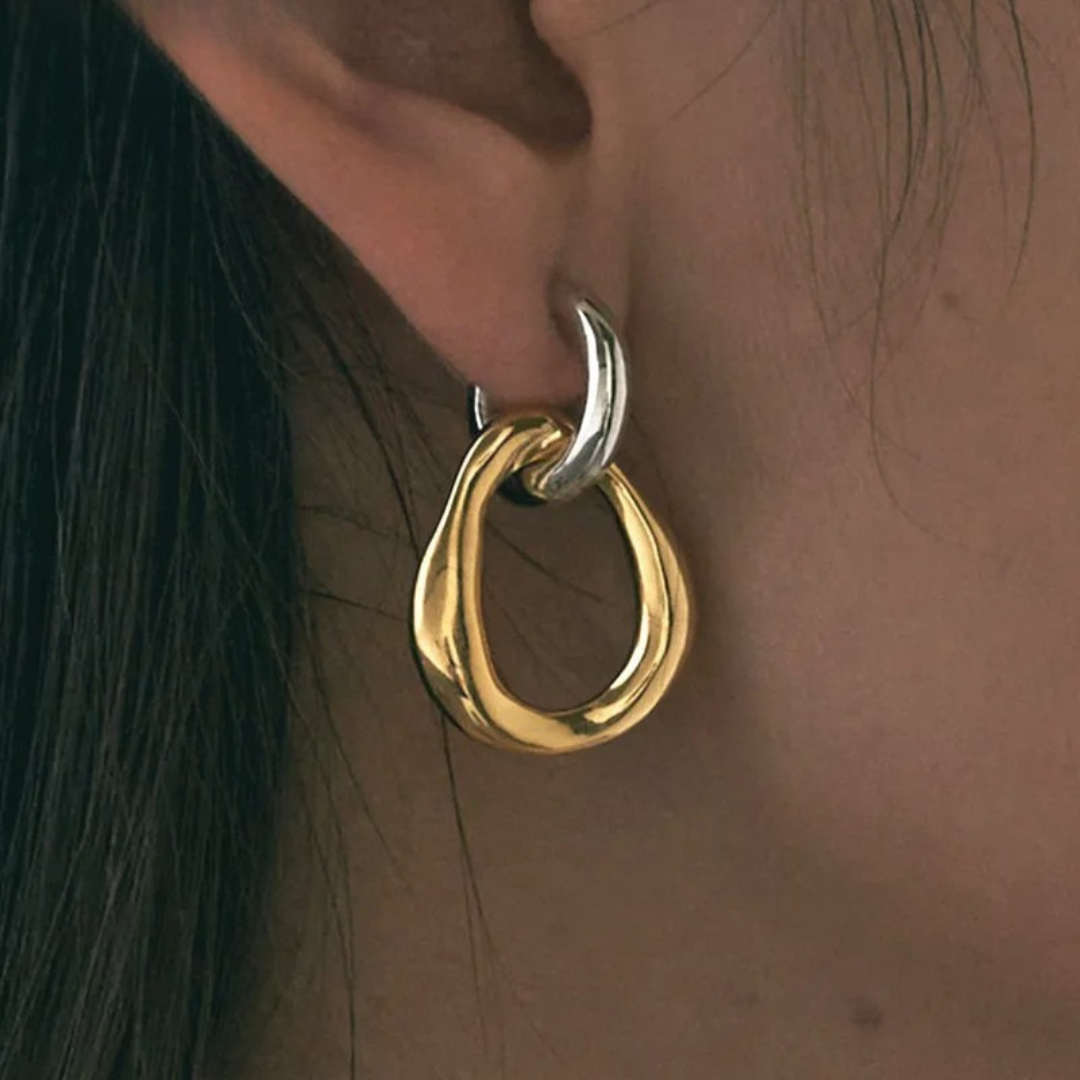 Brincos Bicolores Vintage