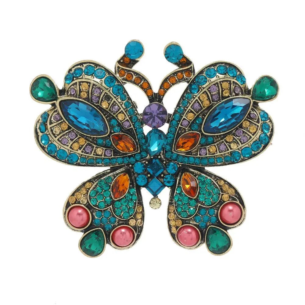 Broche Borboleta Imperial com Cristais
