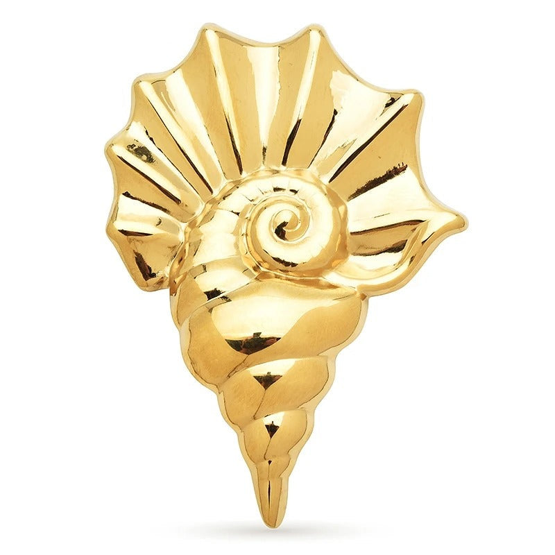 Broche Concha Metálica Elegante