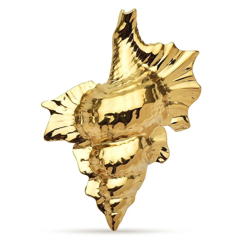 Broche Concha Metálica Elegante