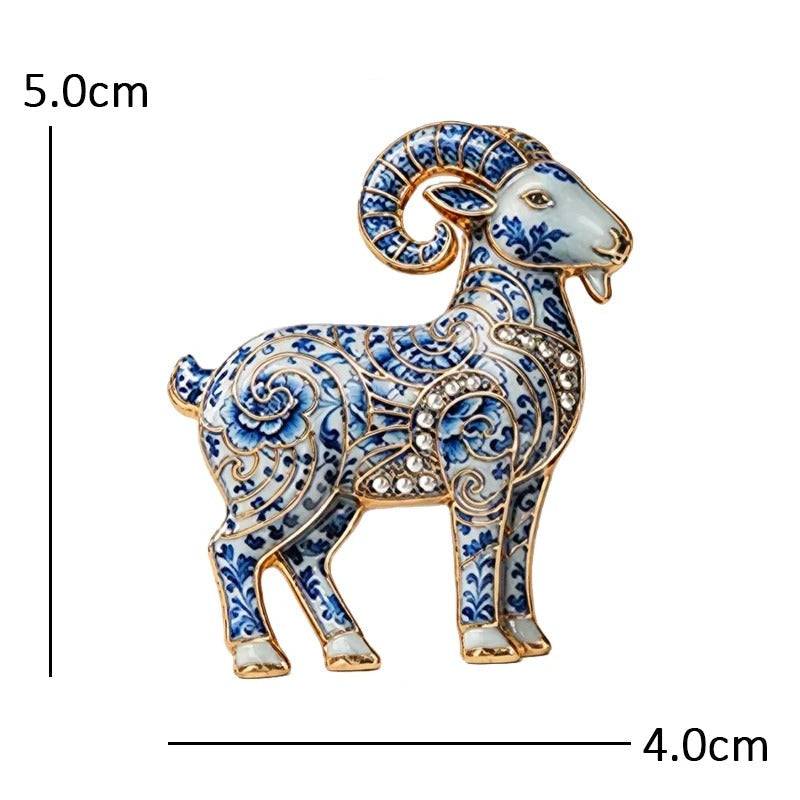 Broche Estilo Lusitano com Strass Elegante Feminino