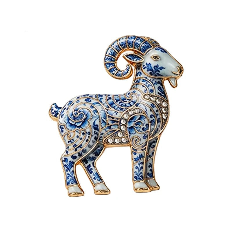 Broche Estilo Lusitano com Strass Elegante Feminino