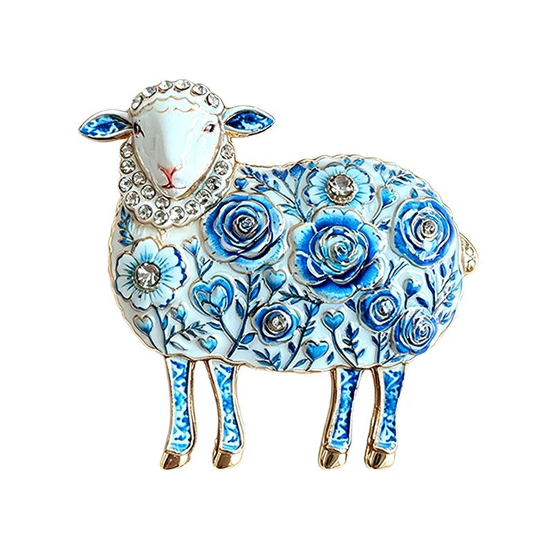 Broche Estilo Lusitano com Strass Elegante Feminino