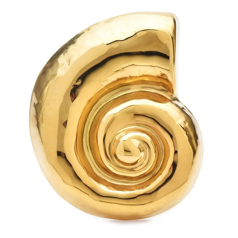Broche Concha Metálica Elegante