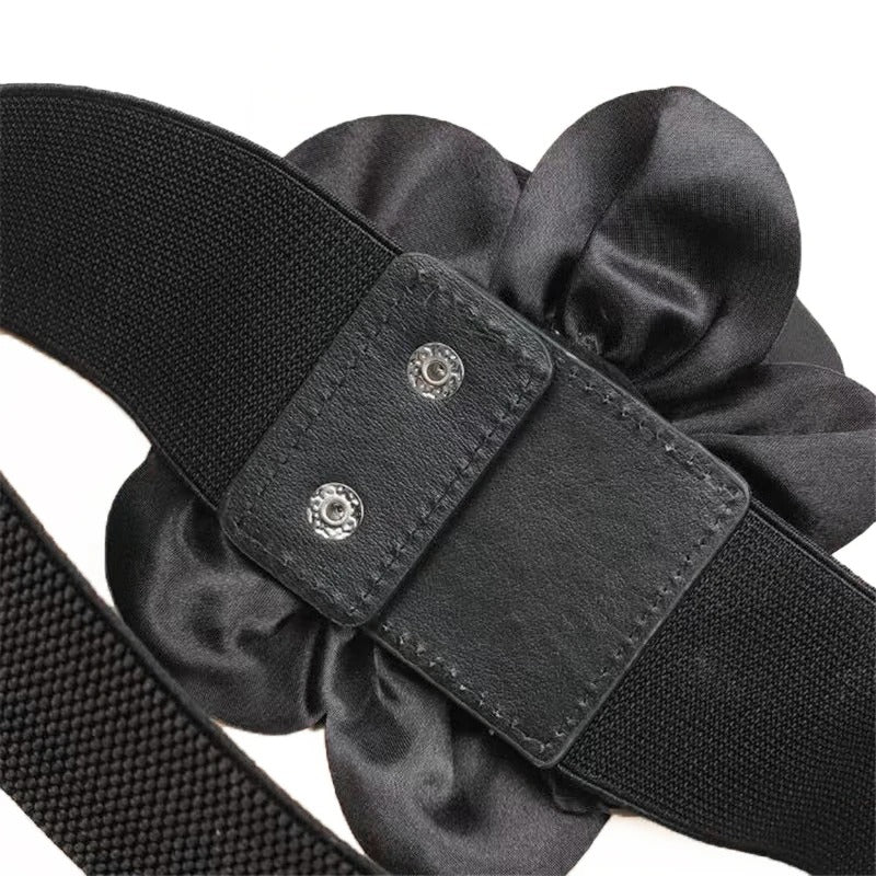 Cinto Feminino Elegante com Flores em Relevo