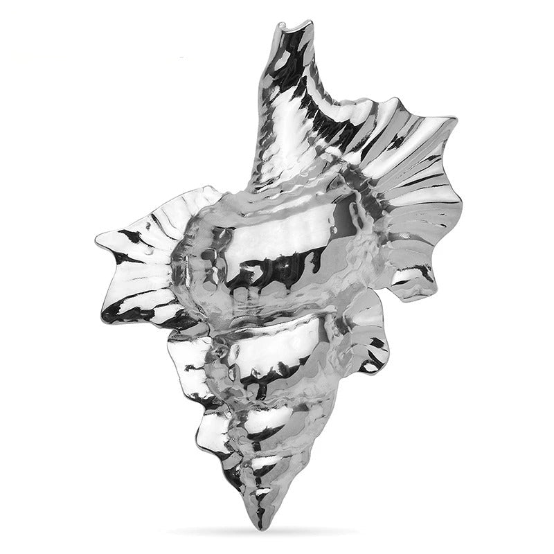 Broche Concha Metálica Elegante