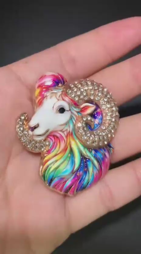 Broche Zodíaco com Strass