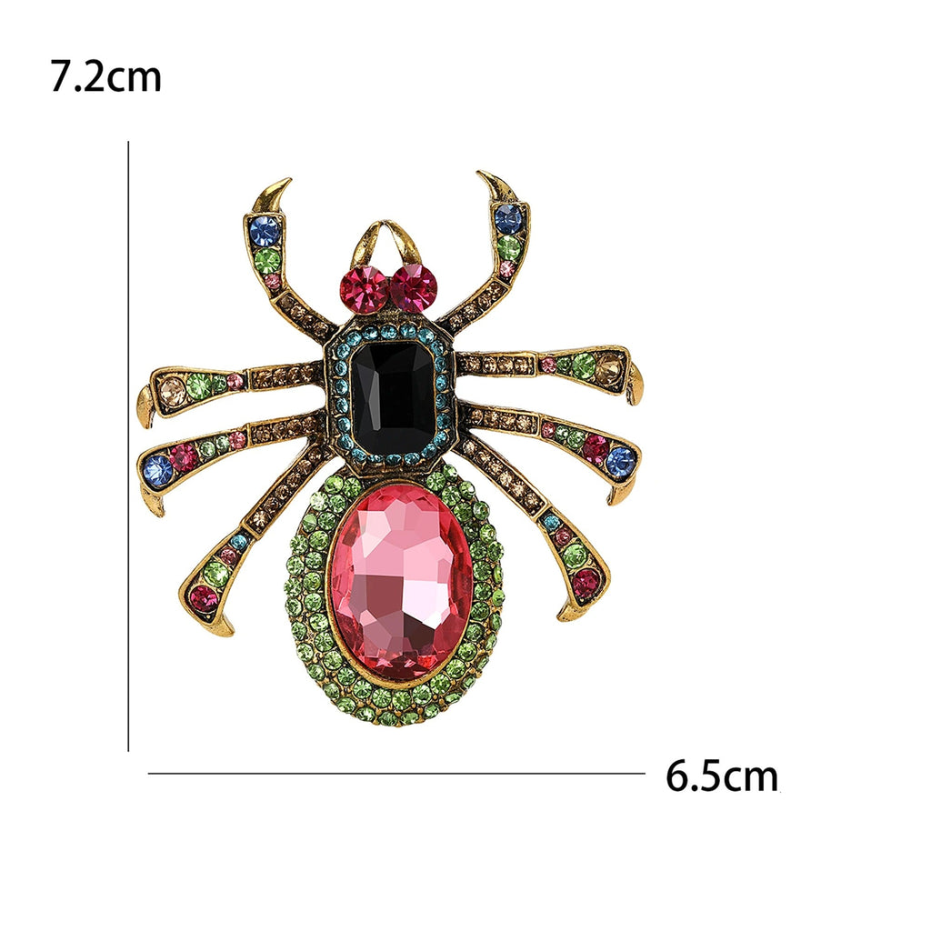 Broche Aranha com Pedrarias