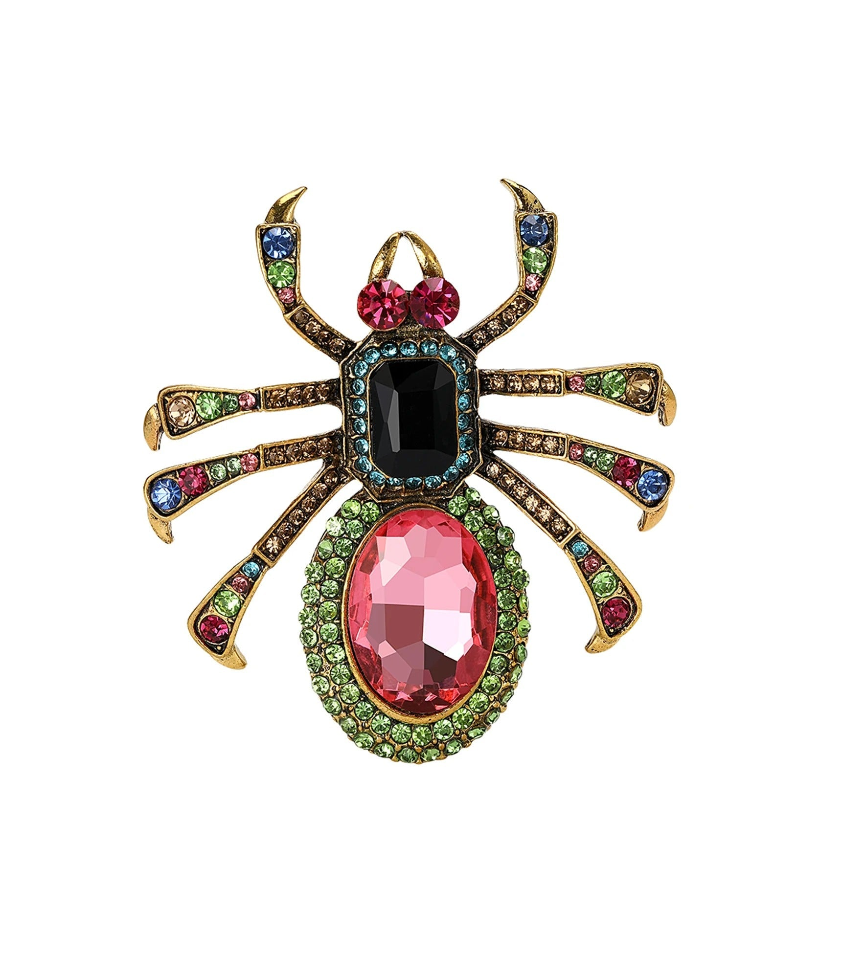 Broche Aranha com Pedrarias