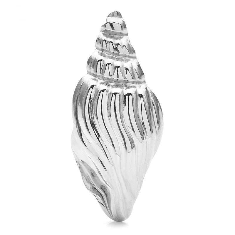Broche Concha Metálica Elegante