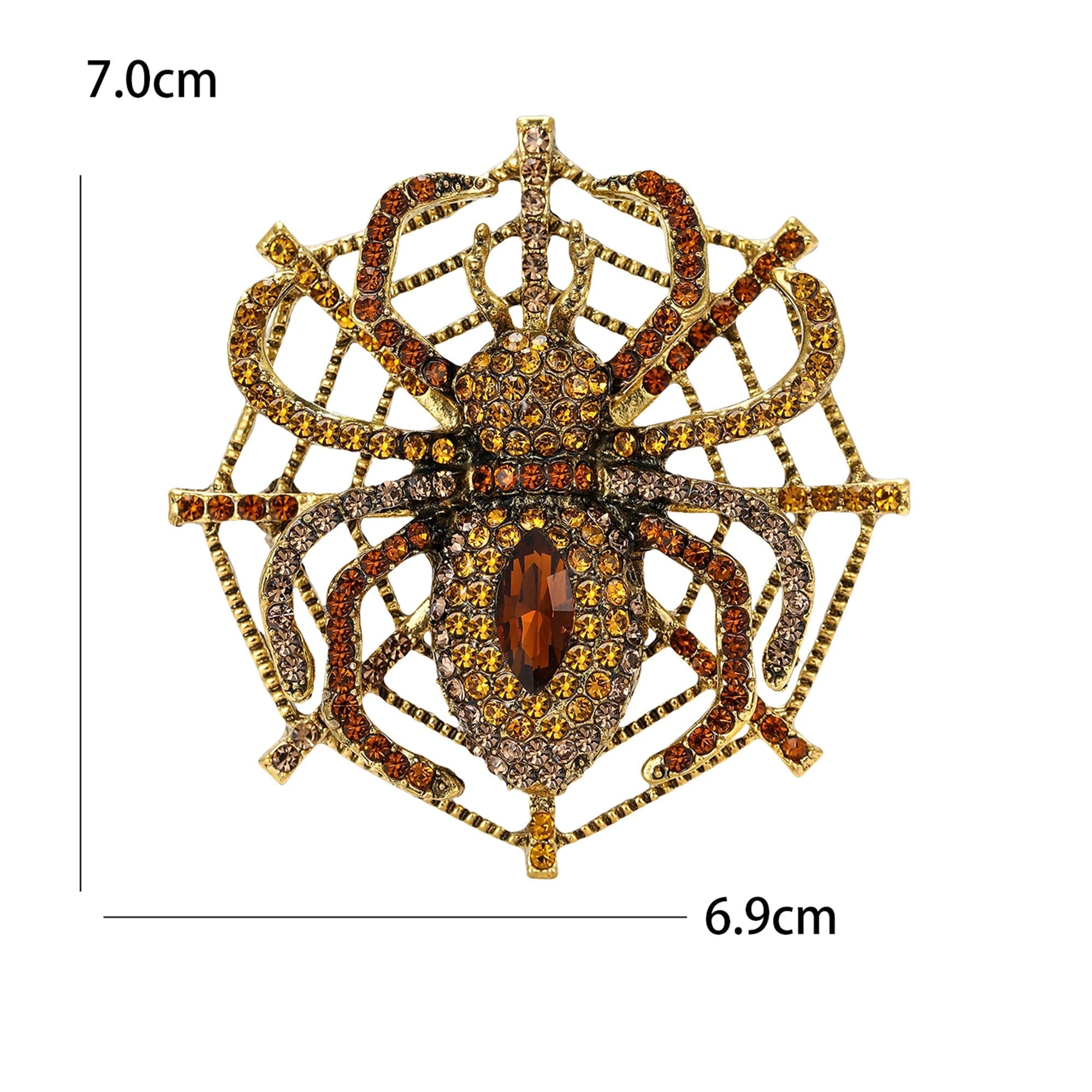 Broche Vintage Aranha Feminino - Elegância e Estilo
